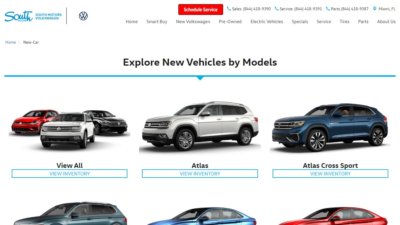 Explore Vehicles By Model | South Motors Volkswagen